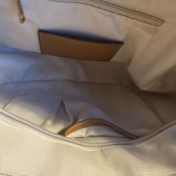 NWT Style & Co Cream Woven Handbag with Multicolor Accents - Picture 7 of 13